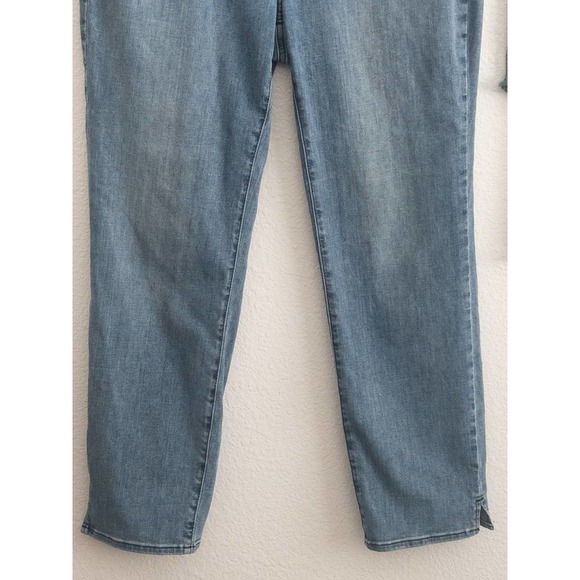 Nydj Curves 360 Slim Straight Blue Denim Jeans 12 - Picture 6 of 11